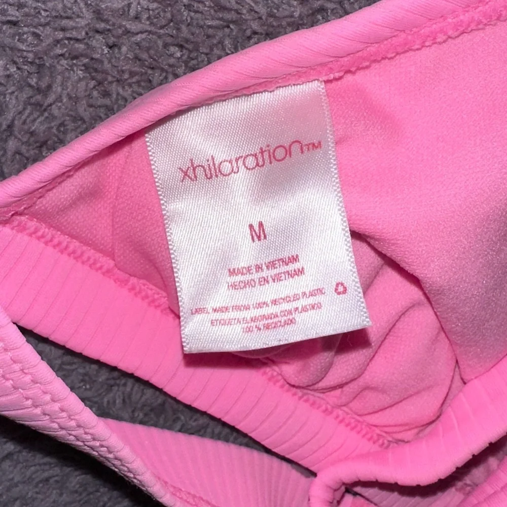 Pink Ribbed Triangle Bikini Set - Picture 8 of 8